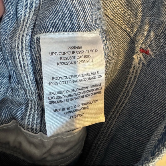 Toddler Dickies Denim Overalls - Picture 5 of 8